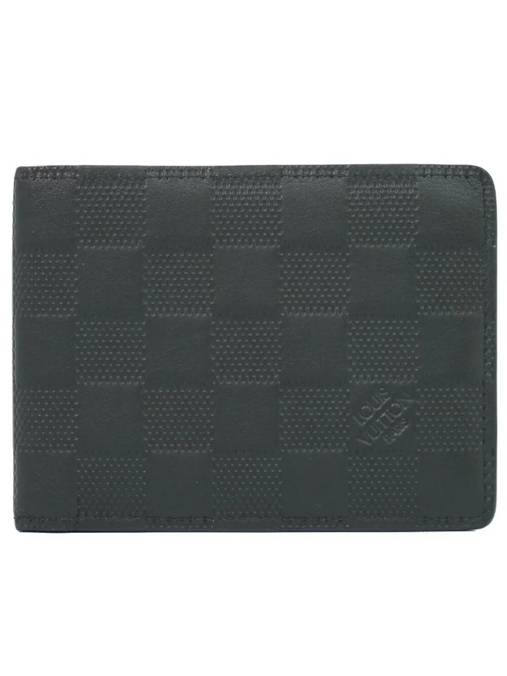 Louis Vuitton LV Portefeuille Multiple Damier Infini Folded Wallet Onyx